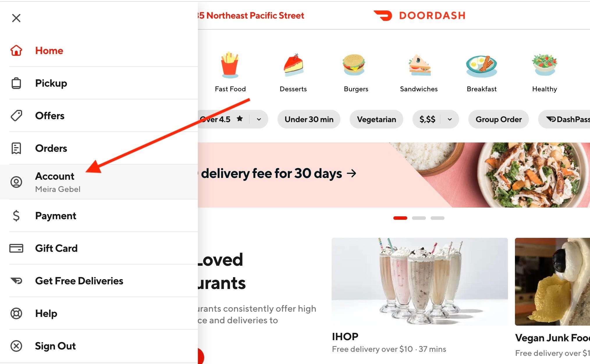 Image result for HOW TO DELETE DOORDASH ACCOUNT