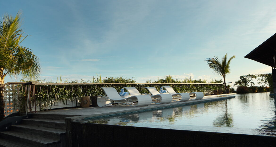 Cool your soul in the rooftop pool